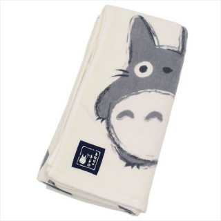 GRANDE SERVIETTE IMABARI TOTORO GRIS - MON VOISIN  TOTORO