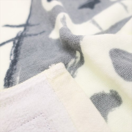 GRANDE SERVIETTE IMABARI TOTORO GRIS - MON VOISIN  TOTORO