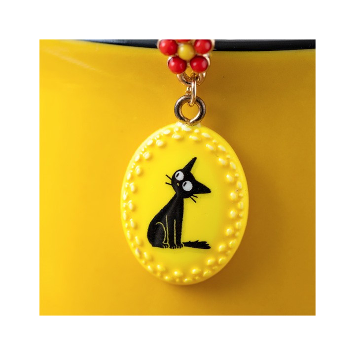 Boucles d’oreilles fantaisie jaunes Jiji - Kiki La Petite Sorcière
