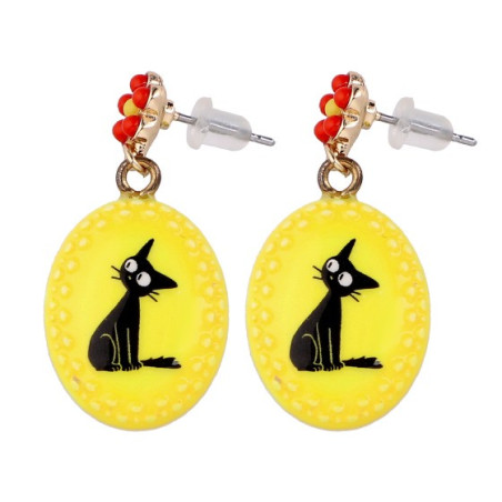 Boucles d’oreilles fantaisie jaunes Jiji - Kiki La Petite Sorcière