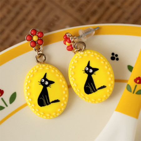 Boucles d’oreilles fantaisie jaunes Jiji - Kiki La Petite Sorcière