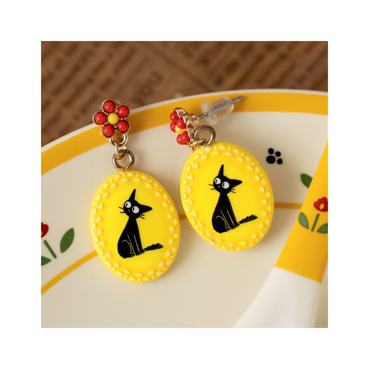 Boucles d’oreilles fantaisie jaunes Jiji - Kiki La Petite Sorcière