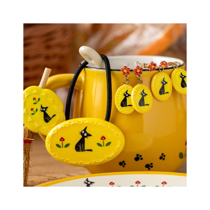 Boucles d’oreilles à clips fantaisie jaunes Jiji - Kiki La Petite Sor
