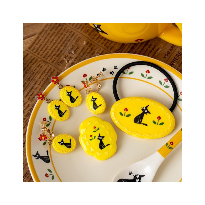 Boucles d’oreilles à clips fantaisie jaunes Jiji - Kiki La Petite Sor