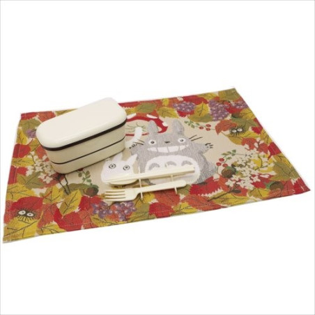 SET DE TABLE TISSU TOTORO CHAMPIGNONS - MON VOISIN  TOTORO