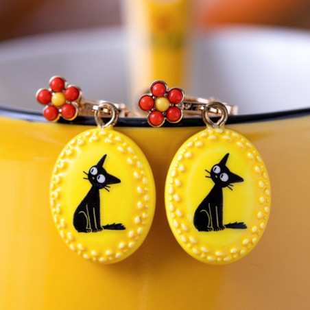Boucles d’oreilles à clips fantaisie jaunes Jiji - Kiki La Petite Sor