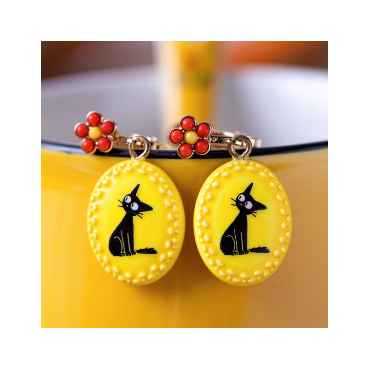 Boucles d’oreilles à clips fantaisie jaunes Jiji - Kiki La Petite Sor