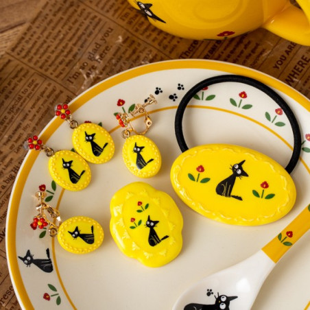 Broche fantaisie jaune Jiji - Kiki La Petite Sorcière