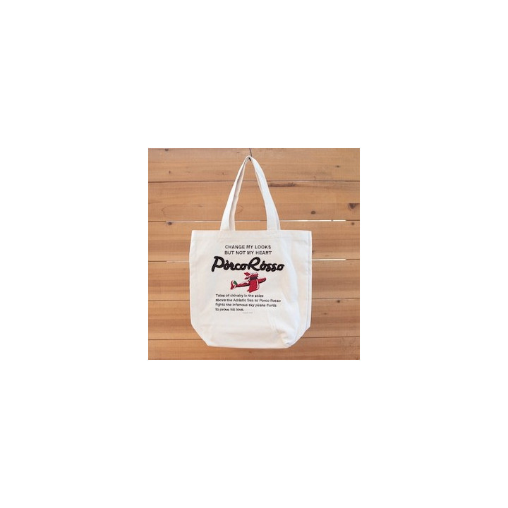 Tote Bag Brodé Hydravion - Porco Rosso