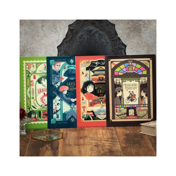 Chemise Art Déco A4 - La Colline aux coquelicots