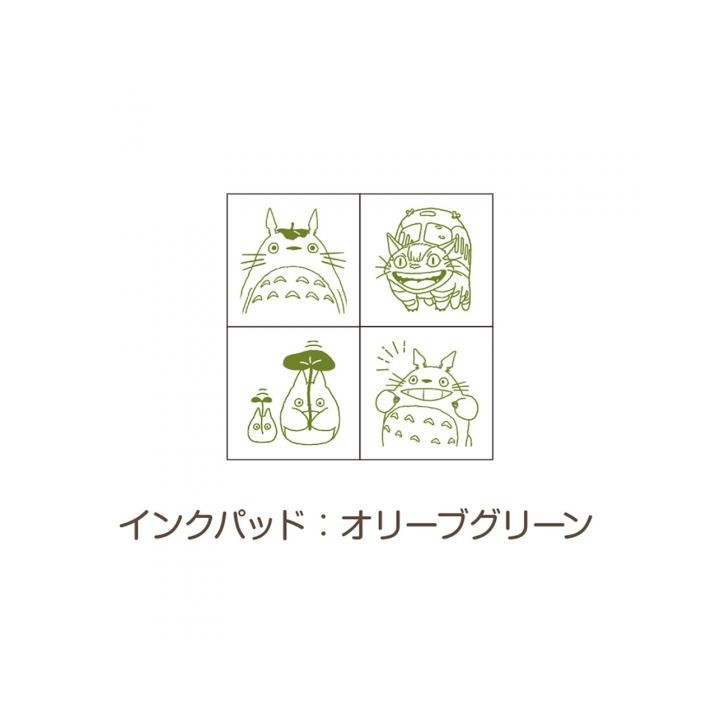 Set de Tampons Vert Totoro & Chatbus - Mon Voisin Totoro