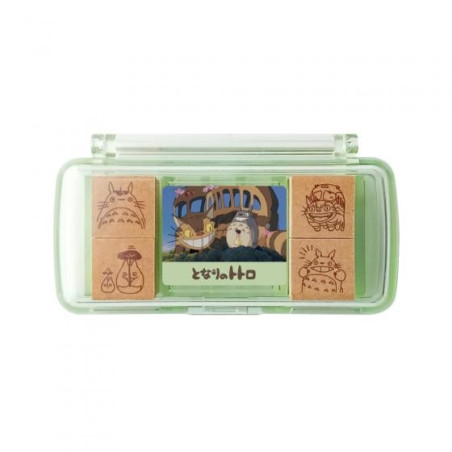 Set de Tampons Vert Totoro & Chatbus - Mon Voisin Totoro