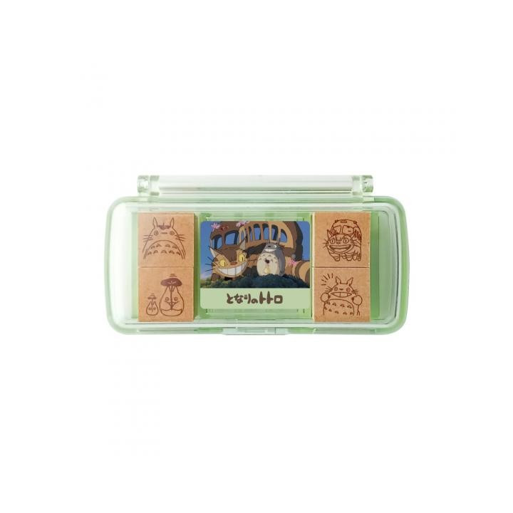Set de Tampons Vert Totoro & Chatbus - Mon Voisin Totoro