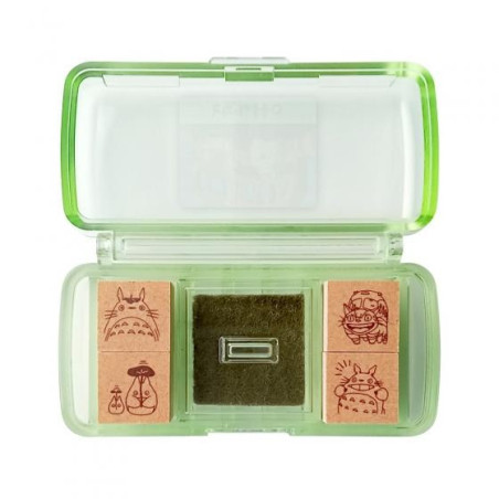 Set de Tampons Vert Totoro & Chatbus - Mon Voisin Totoro