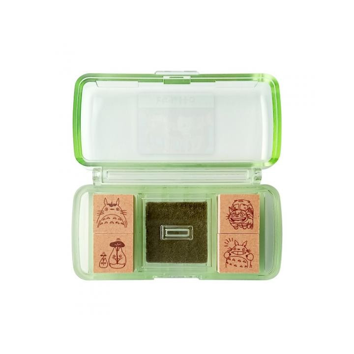 Set de Tampons Vert Totoro & Chatbus - Mon Voisin Totoro