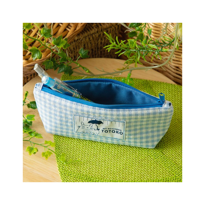 Trousse bleue à carreaux - Mon Voisin Totoro