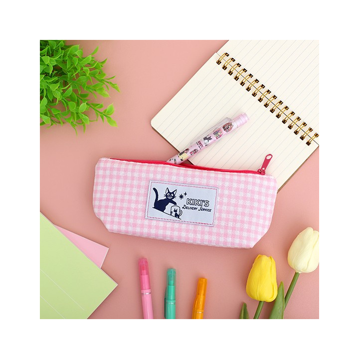 Trousse rose à carreaux - Kiki La Petite Sorcière