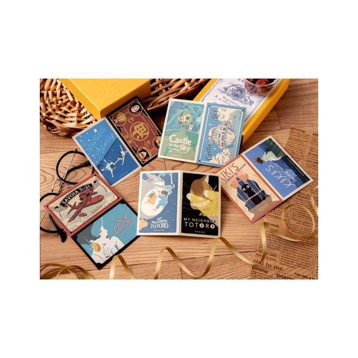 Stickers rétro Robot & Château Laputa - Le Château dans le Ciel