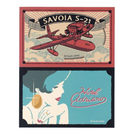 Stickers rétro Savoia & Gina - Porco Rosso