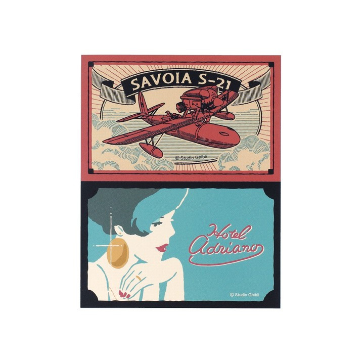 Stickers rétro Savoia & Gina - Porco Rosso