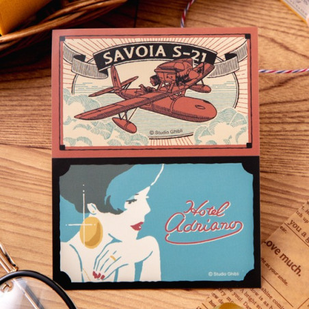 Stickers rétro Savoia & Gina - Porco Rosso