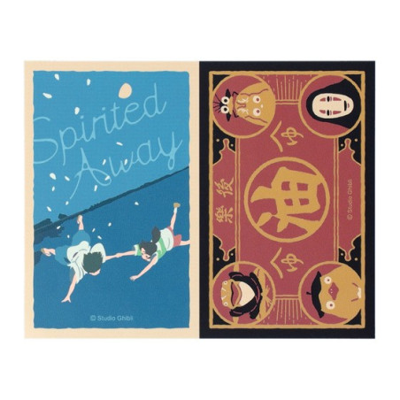 Stickers rétro Chihiro avec Haku & Aburaya - Le Voyage de Chihiro