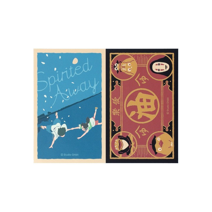 Retro Stickers Chihiro and Haku & Aburaya - Spirited Away