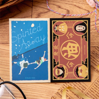 Stickers rétro Chihiro avec Haku & Aburaya - Le Voyage de Chihiro