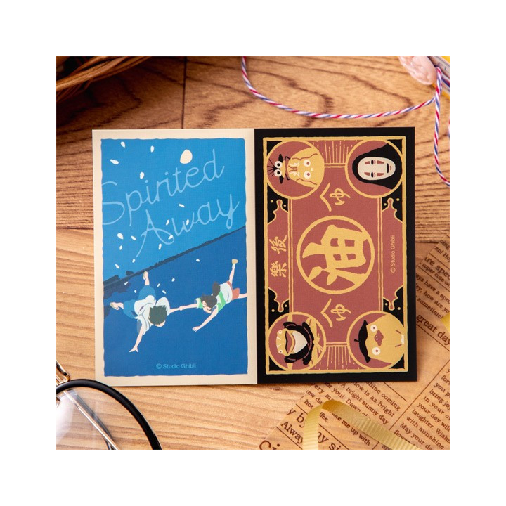 Retro Stickers Chihiro and Haku & Aburaya - Spirited Away