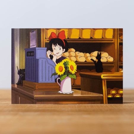 Postcard Kiki Sunflower - Kiki's Delivery Service
