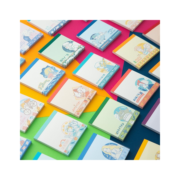 Assortiment de 24 Mini Blocs mémo à collectionner -  Studio Ghibli