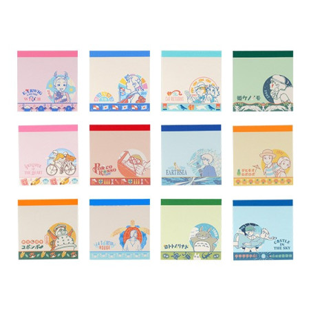 Collection of 24 Mini Memo Set -  Studio Ghibli