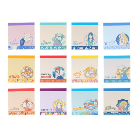 Collection of 24 Mini Memo Set -  Studio Ghibli