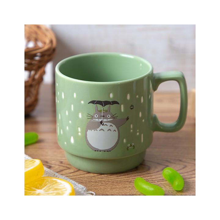Coloful embossed mug Totoro Holding Umbrella - My Neighbor Totoro