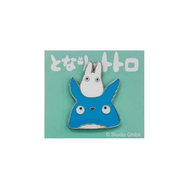 PINS TOTORO BLEU ET BLANC GROS PLAN – MON VOISIN TOTORO
