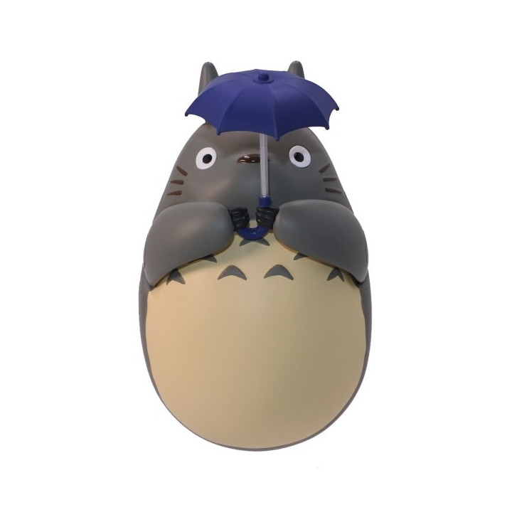 Round Bottomed Figurine Big Totoro with leaf - My Neighbor Totoro