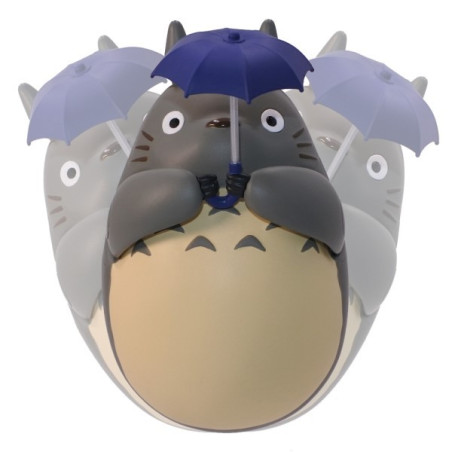 Figurine Culbuto Totoro Gris avec feuille - Mon Voisin Totoro