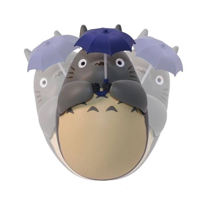 Round Bottomed Figurine Big Totoro with leaf - My Neighbor Totoro