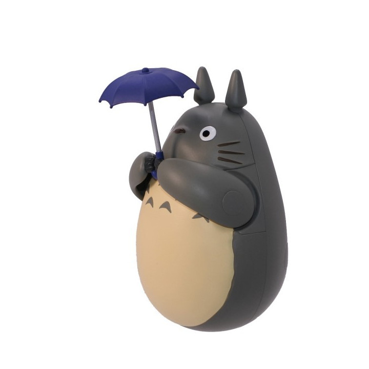 Round Bottomed Figurine Big Totoro with leaf - My Neighbor Totoro
