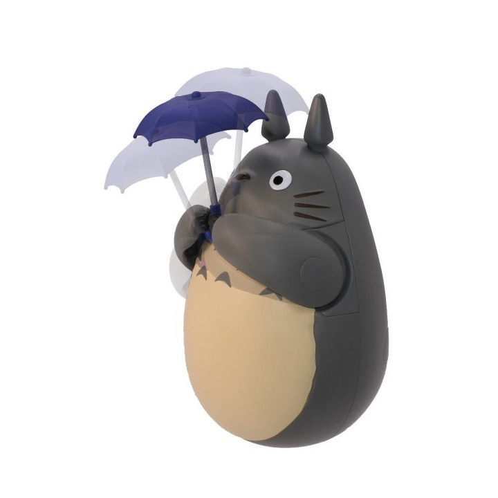 Round Bottomed Figurine Big Totoro with leaf - My Neighbor Totoro