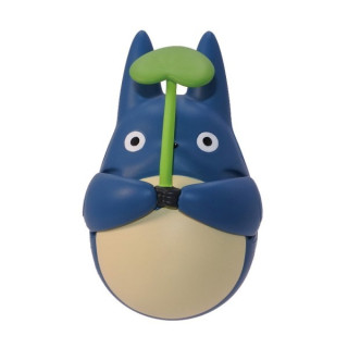 Figurine Culbuto Totoro Bleu avec feuille - Mon Voisin Totoro