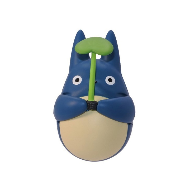 Figurine Culbuto Totoro Bleu avec feuille - Mon Voisin Totoro