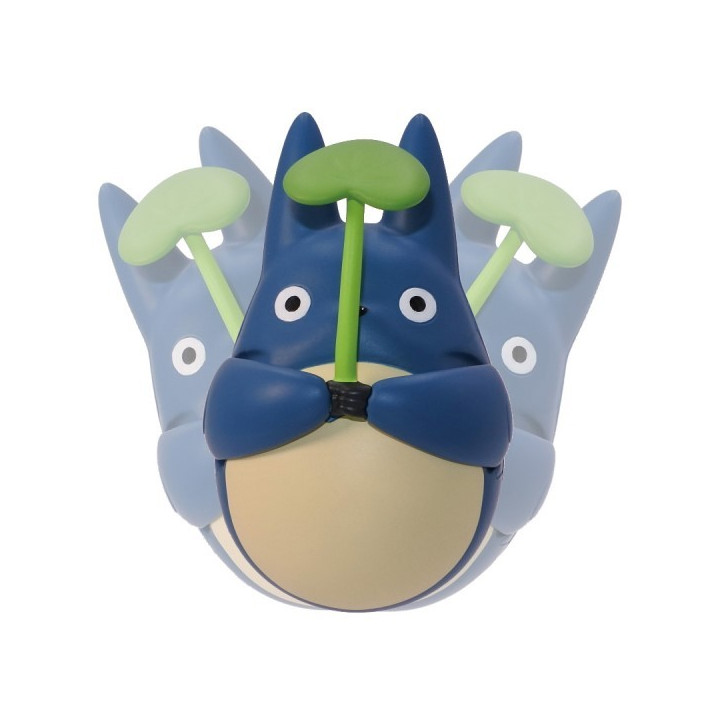 Figurine Culbuto Totoro Bleu avec feuille - Mon Voisin Totoro