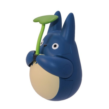 Round Bottomed Figurine Middle Totoro with leaf - My Neighbor Totoro