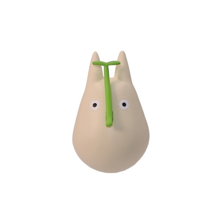 Figurine Culbuto Totoro Blanc avec feuille - Mon Voisin Totoro