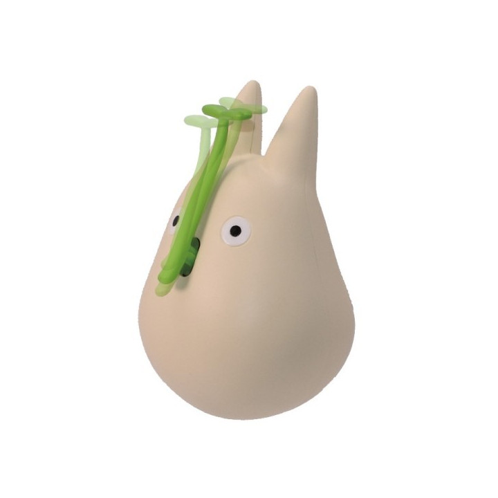 Figurine Culbuto Totoro Blanc avec feuille - Mon Voisin Totoro