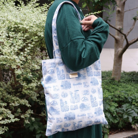 Tote Bag Bleu Nostalgie - Si tu tends l’oreille
