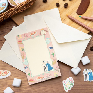 Papier à lettres Break Time Fleurs - Le Château Ambulant