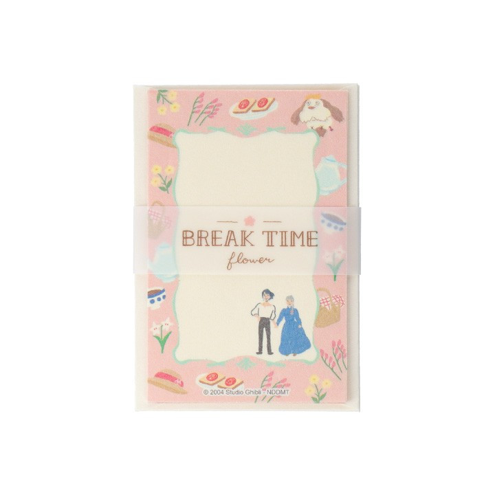 Papier à lettres Break Time Fleurs - Le Château Ambulant