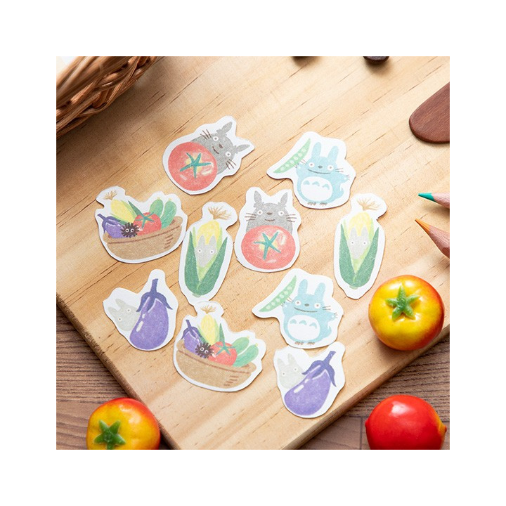 Set de stickers Break Time Légumes - Mon Voisin Totoro